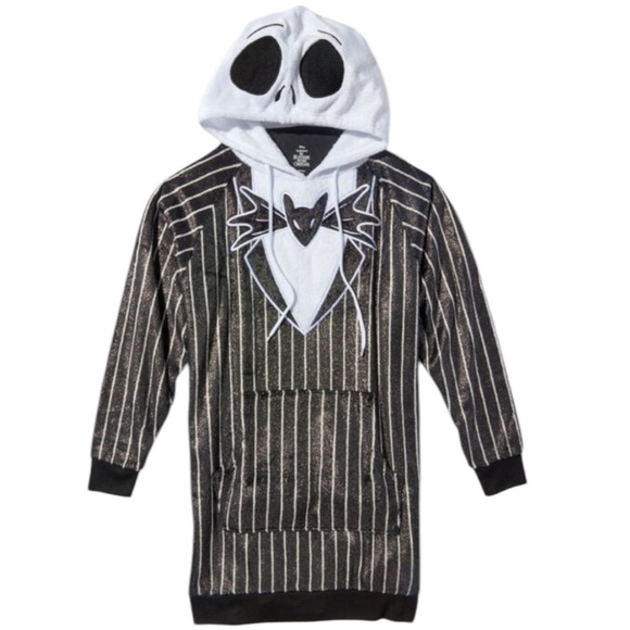 Disney Jack Skellington Minky Hoodie- NWT XS/S - Picture 1 of 6